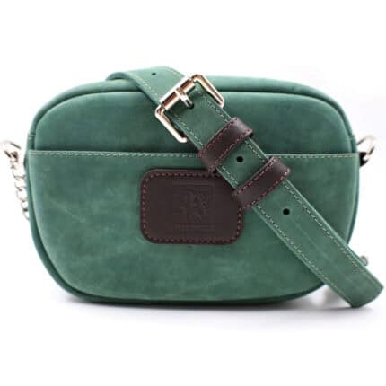 Сумка кросс-боди из натуральной кожи Abbey Emerald