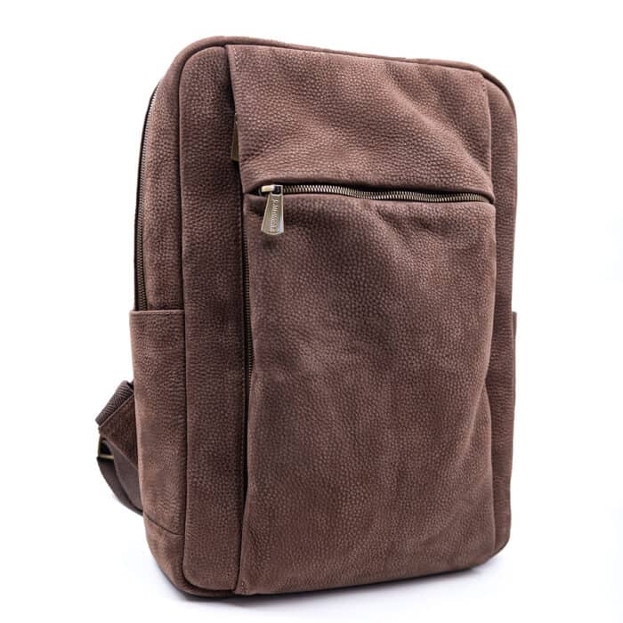 Городской рюкзак мужской и женский для ноутбука, Holt Bags Comfort by J.Audmorr, коричневый, натуральная итальянская кожа