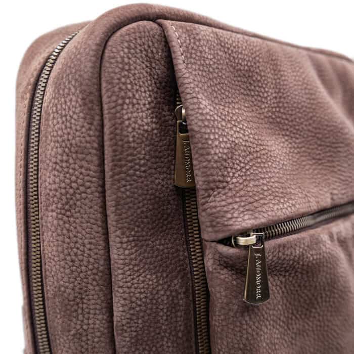 Городской рюкзак мужской и женский для ноутбука, Holt Bags Comfort by J.Audmorr, коричневый, натуральная итальянская кожа