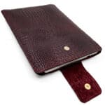 Кожаный чехол для ноутбука, обложка для ноутбука Weybridge Hickory J. Audmorr, бордовый, натуральная кожа